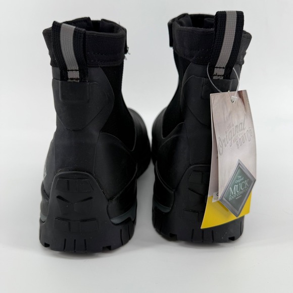 NEW The Original Muck Boot Company Men's Black Apex mid zip Ankle boot sz 12 - Picture 3 of 9